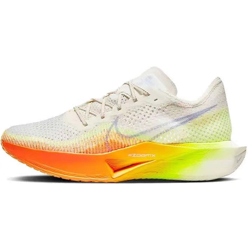 热销 Nike ZoomX VaporFly Next% 3 防滑 低帮跑步鞋 粉黄 DV4129 - 图1