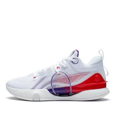 #lining李宁 闪击8 premium 篮球鞋 男款 标准白 abas015-4