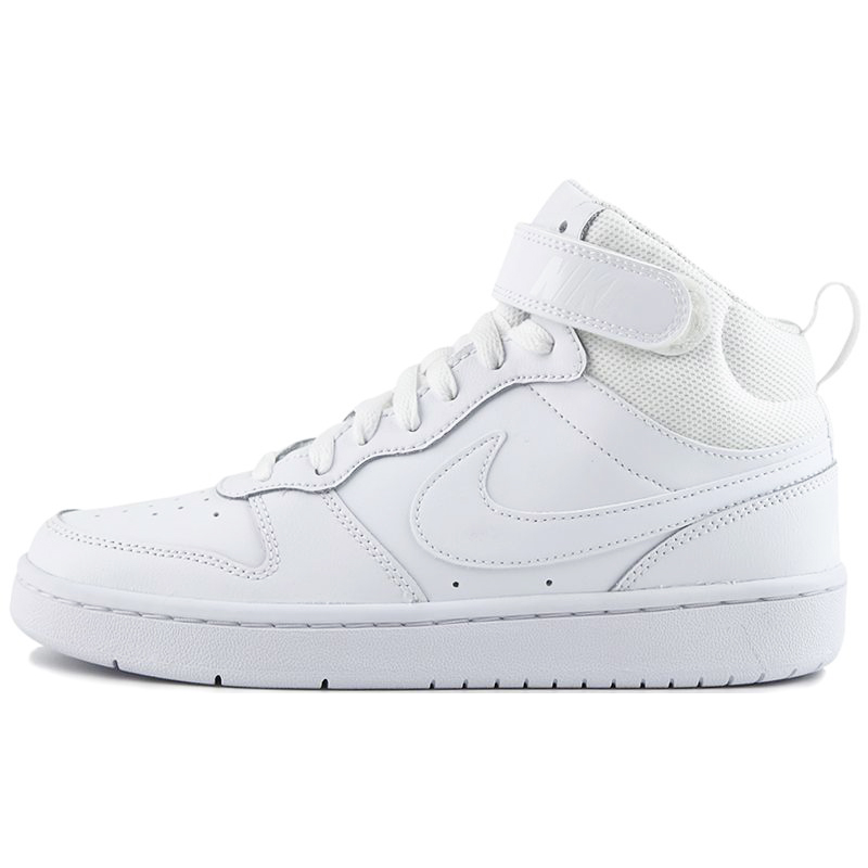 #耐克 Nike Court Borough Mid 2 板鞋 GS 白蓝色CD7782-108 - 图1