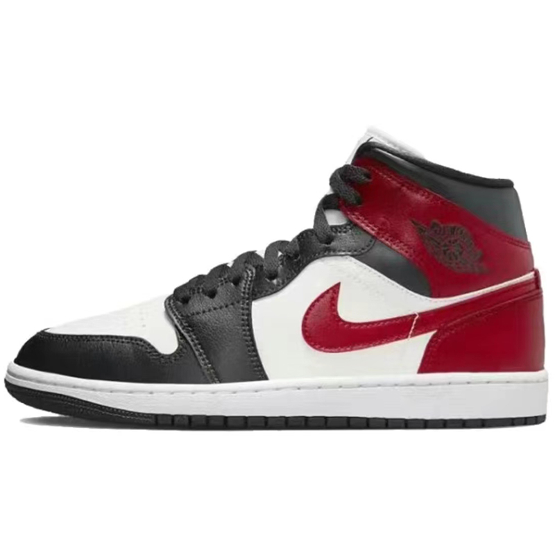 热销Air Jordan 1 Mid AJ1减震防滑复古篮球鞋黑金 852542-007-图1