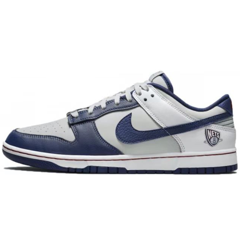 #耐克 Nike Dunk Low EMB 布鲁克林篮网 GS 灰白蓝DO6288-001 - 图2