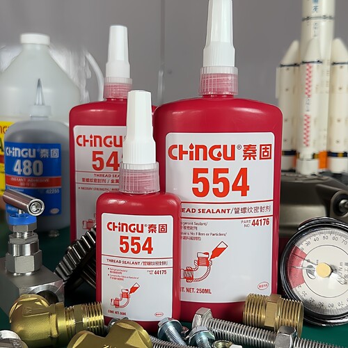 554胶水 制冷设备管路螺纹密封胶 金属接头冷媒防漏高强度密封剂 - 图1
