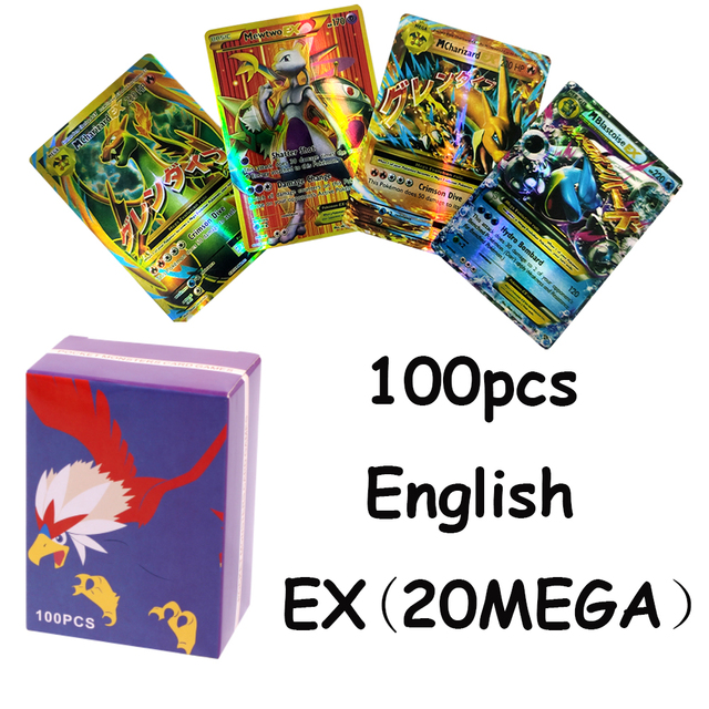 神奇宝贝卡片英文闪卡Pokemon Cards宝可梦vmax宠物小精灵卡牌EX-图0