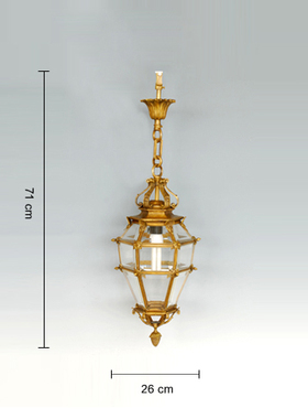 鸿鑫雕塑黄铜欧式客厅工艺灯摆件