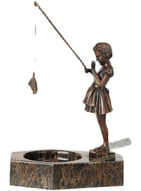 鸿鑫雕塑黄铜欧式客厅艺术品家饰