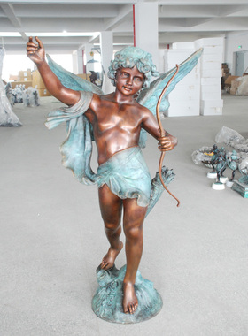 软装别墅大型人物户外落地摆件