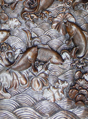 艺术品门厅家饰鸿鑫雕塑黄铜中式