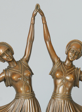 艺术品客厅家饰鸿鑫雕塑黄铜欧式