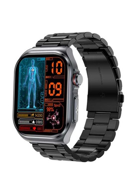 ET585(Hband)心电图血氧血压睡眠计步手电筒NFC蓝牙通话智能手表