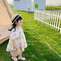 SASAs Maruko Sister Kids Girls Dress Summer 2022 New Baby Princess Dress Kids Skirt Foreign Pie