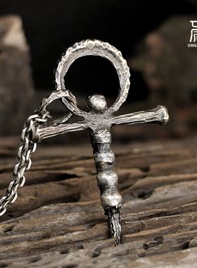 十字架骷髅纯银配饰抖音爆款项链