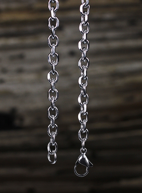 钛钢日常百搭风吊坠女项链亮色