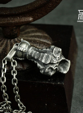 原创古希腊埃及艳后法老纯银项链