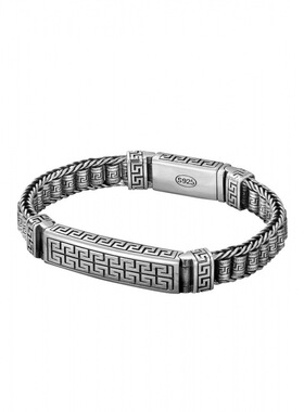 可转动路路通高档设计汉风回字纹路路通手链男女个性小众复古国潮