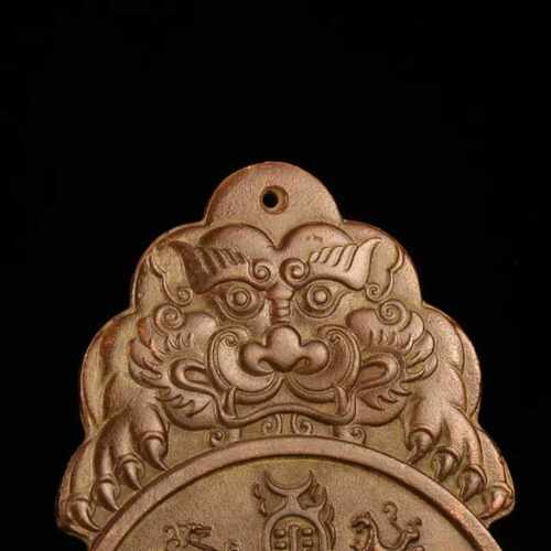 古玩杂项收藏仿古合金牌子挂件吊坠收藏工艺品摆件 - 图2