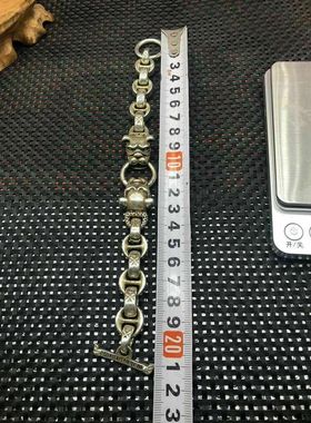 白铜手工铸造狗头手链男人手镯