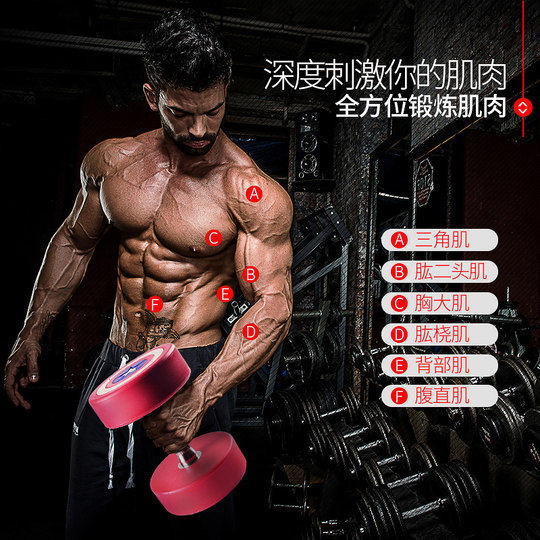 Captain America Exercise Rubber Personal Training Studio Dumbbells