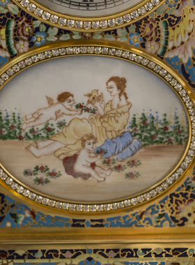 室内珐琅铜镀金手工制作中式