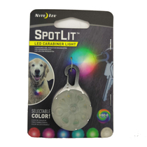 Nai Love Niteize Pet Water Drop Lamp Magic Color Button For Cat Dog Luminous Caution Pendant Night Light LED Waterproof