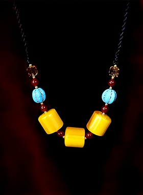 民族风锁骨项链女款新款藏式项链