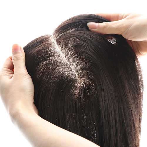 Wigmail Женская полимпимпидация извлечение артефакт True All -Real Real ее гипер -белые волосы французская сеть мозаика