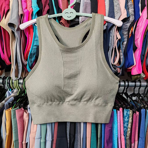 杂款断码清仓运动文胸罩工字背心细带大码减震速干瑜伽健身内衣女 - 图2