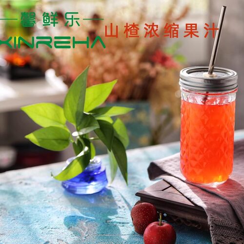 馨鲜乐山楂汁浓缩果汁饮料浓浆原浆商用冲饮果汁奶茶原料 - 图0