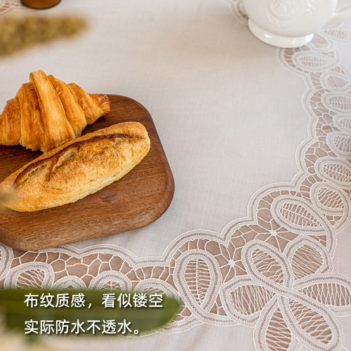 圆形桌布pvc防水免洗圆桌布新款大圆桌圆形餐桌布圆台布美式复古 - 图3