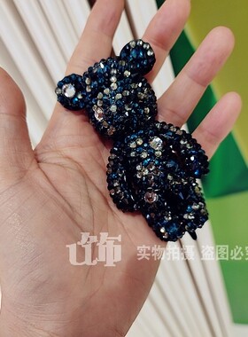 满钻鸭嘴夹甜美风后脑勺发饰品
