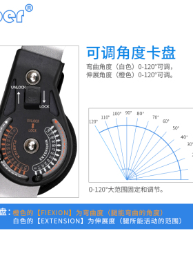 下肢康复训练器材膝关节固定支具
