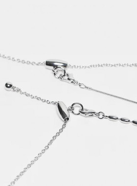 美女当家英国代购混款设计熔融吊坠可调节长度龙虾扣男女通用项链