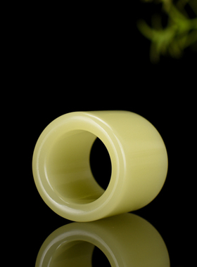 天然男士复古指环新疆和田玉籽料