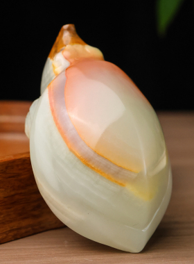 天然和田玉籽料长寿龟手把件