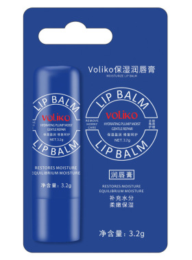 Voliko小蓝瓶薄荷正品女保湿滋润补水润唇膏跨境爆款厂家批发价