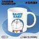 Doraemon ceramic cup mug couple coffee tea cup office water cup gift high-looking cartoon cute