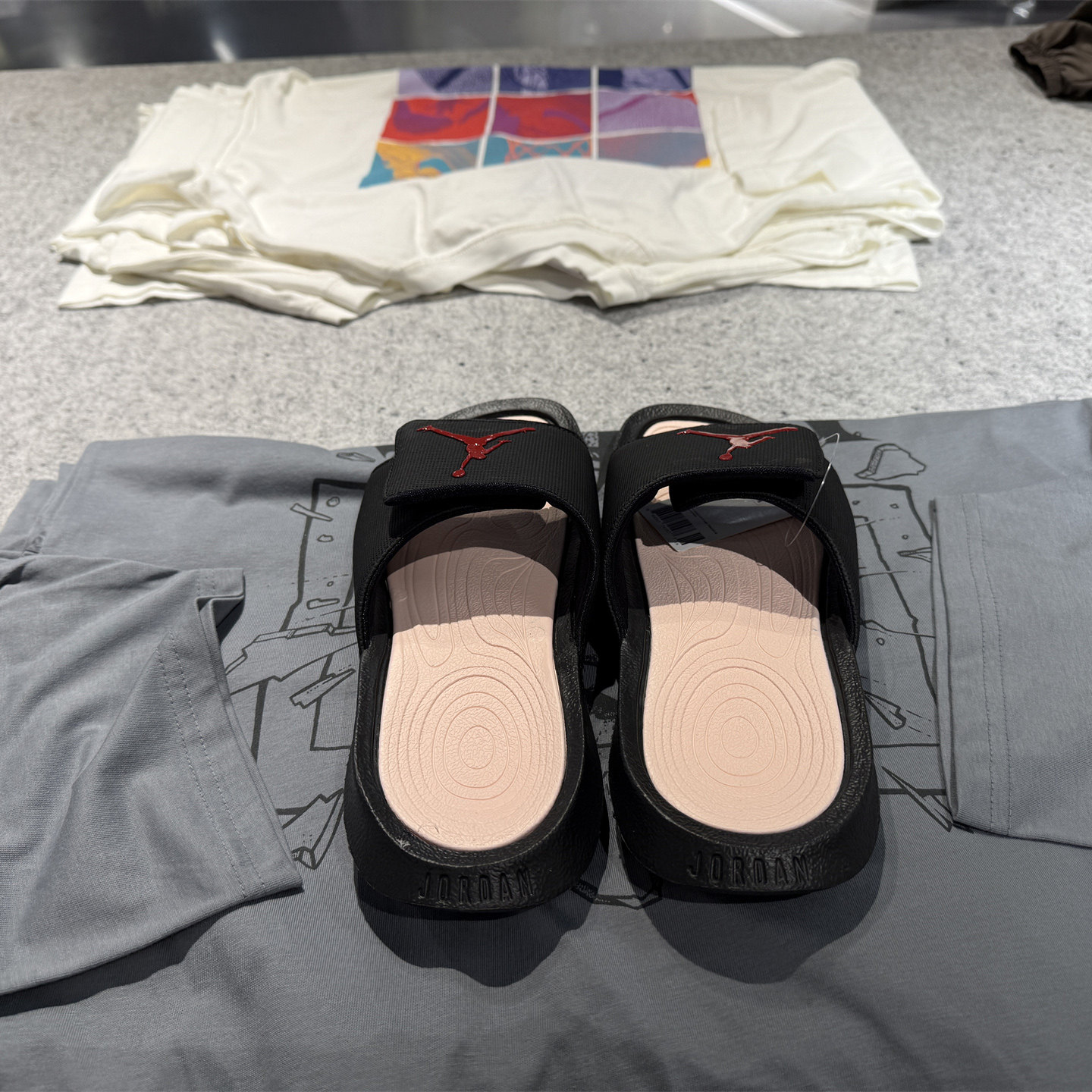 专柜正品Air Jordan夏Hydro6黑白AJ6男魔术贴运动拖鞋 881473-005,淘宝优惠券,粉丝福利购,淘宝优惠卷