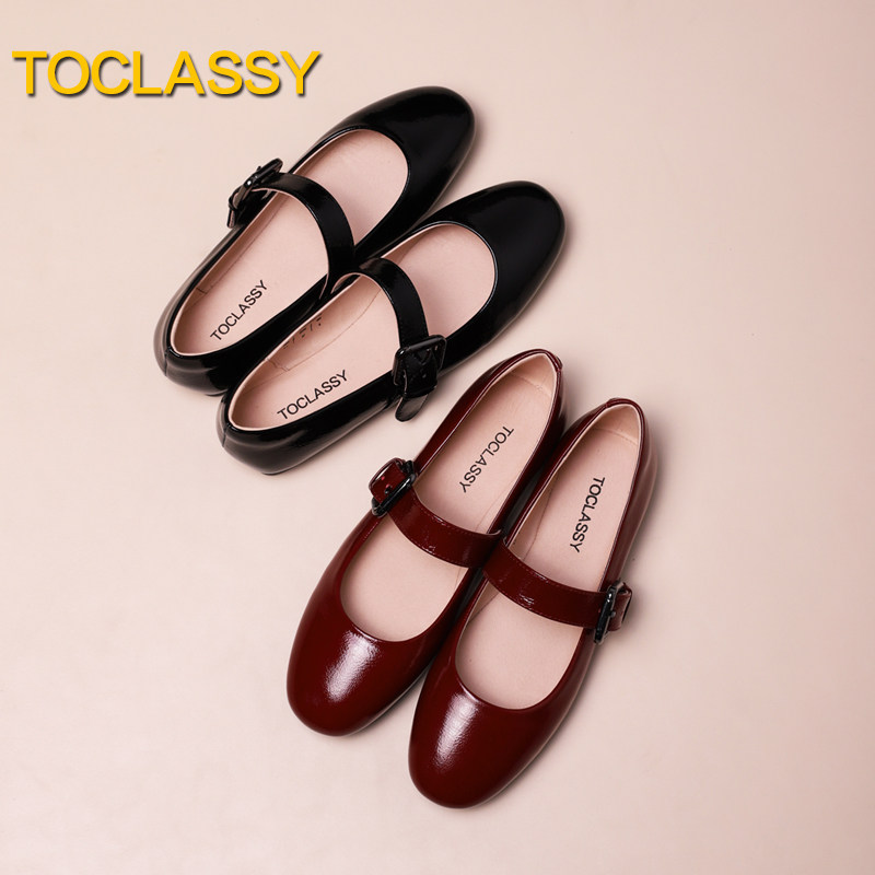 TOCLASSY度卡丝 一字扣带玛丽珍鞋 芭蕾舞平底鞋 大码女鞋41-43码,淘宝优惠券,粉丝福利购,淘宝优惠卷