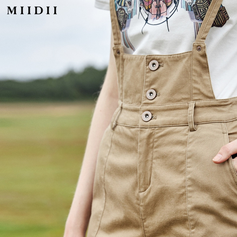 谜底/ miidii2020春季新品背带裤 谜底休闲裤