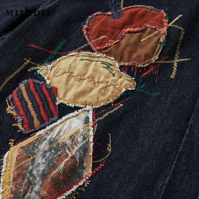 谜底香蕉裤长裤2026年春季新品显腿长贴布绣花牛仔裤女261MJ0018,淘宝优惠券,粉丝福利购,淘宝优惠卷