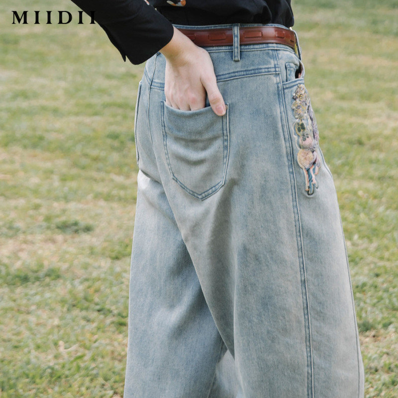 【商场同款】谜底/ miidii20春牛仔裤 谜底牛仔裤