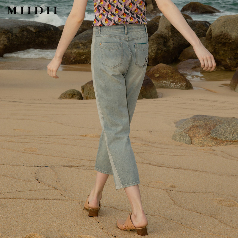 【商场同款】谜底20夏季新品牛仔裤 谜底牛仔裤