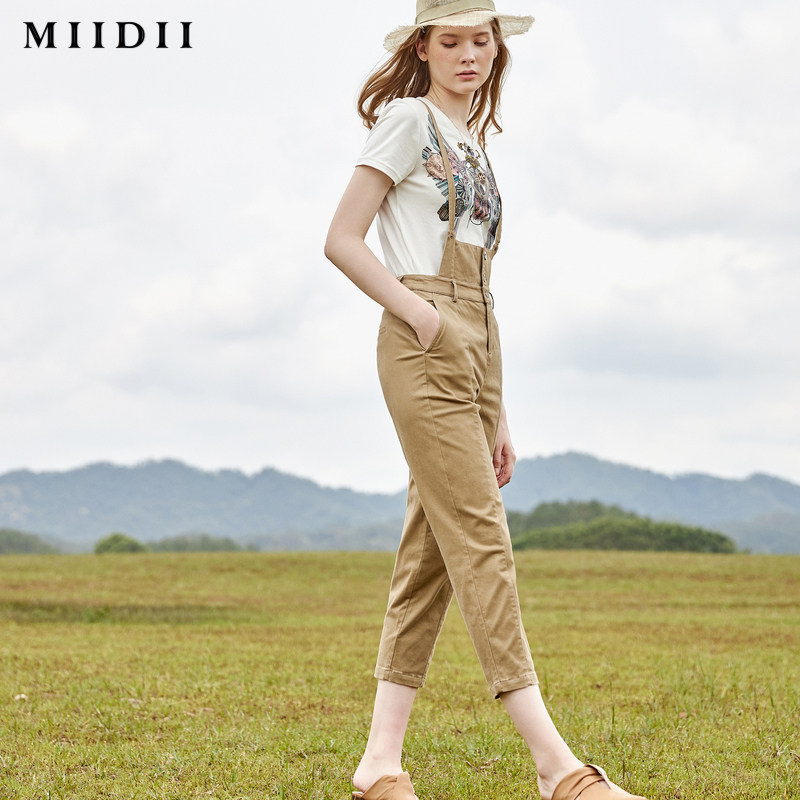 谜底/ miidii2020春季新品背带裤 谜底休闲裤