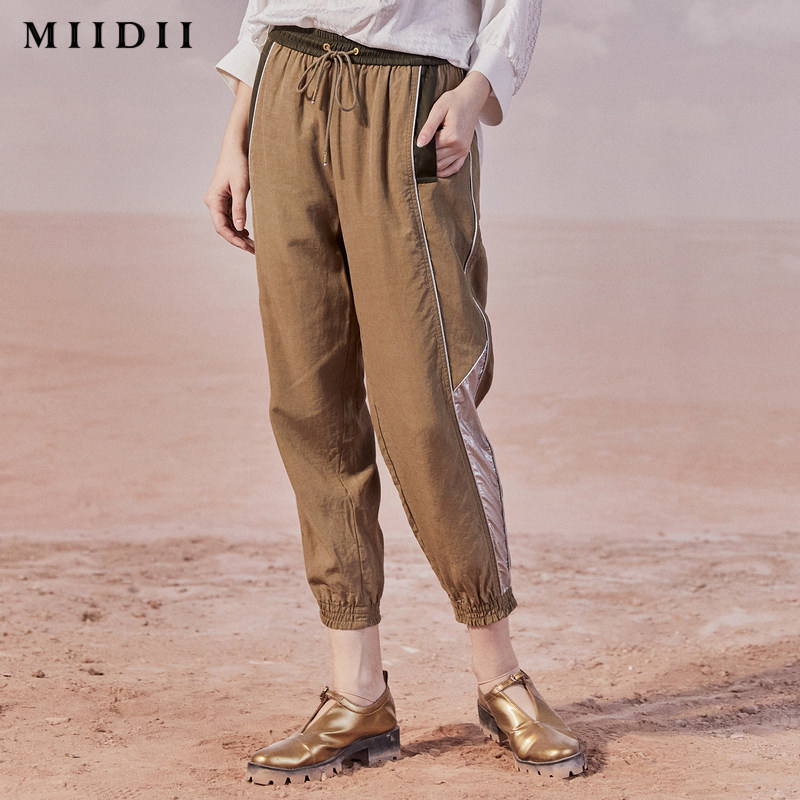 【商场同款】谜底20秋新品拼接休闲裤 谜底休闲裤