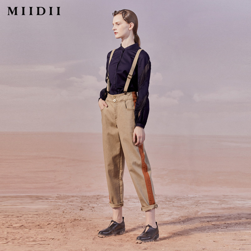 【商场同款】miidii /谜底20秋背带裤 谜底牛仔裤
