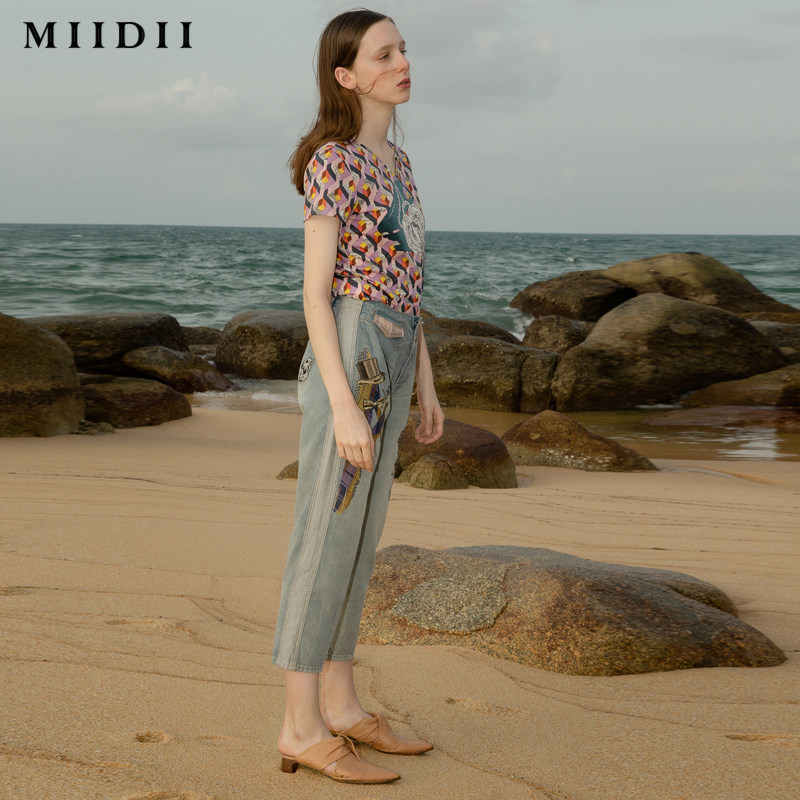 【商场同款】谜底20夏季新品牛仔裤 谜底牛仔裤