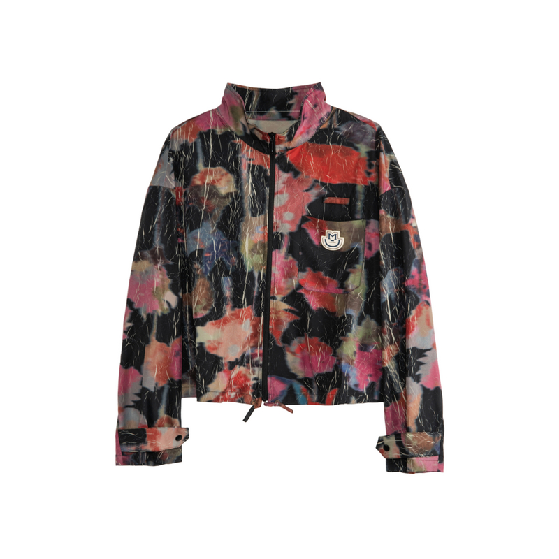 谜底花色短外套女2025秋季新款户外休闲运动百搭薄外套257MW7822 - 图3