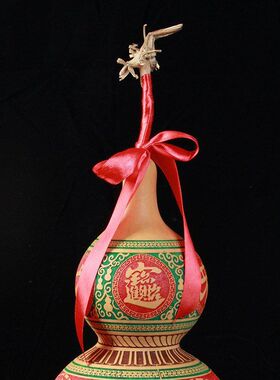 龙头大客厅家居葫芦平安缠摆件