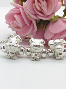 S999纯银3D硬银生肖三