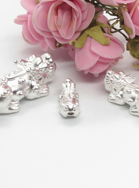 足银元宝招财貔貅手链