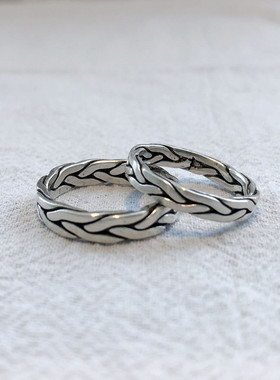 情侣足银999民族风小众个性